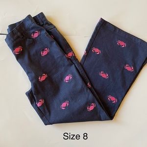 Lilly Pulitzer size 8 pink crab pants